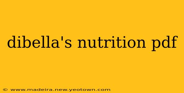 dibella's nutrition pdf