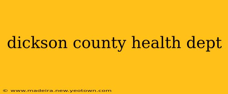 dickson county health dept