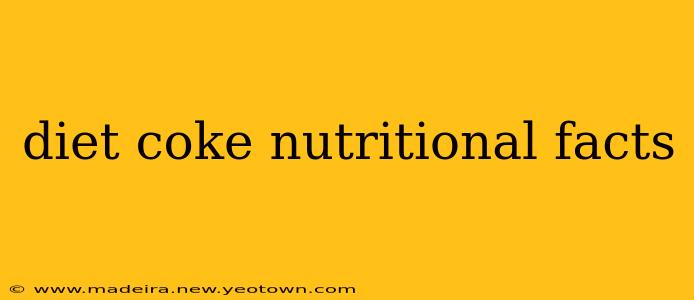 diet coke nutritional facts