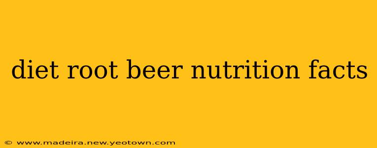 diet root beer nutrition facts