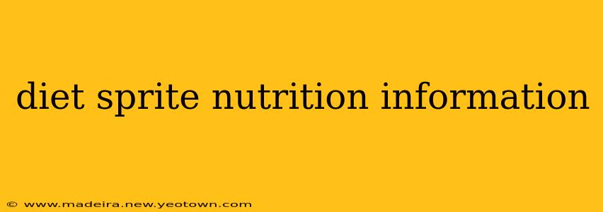 diet sprite nutrition information