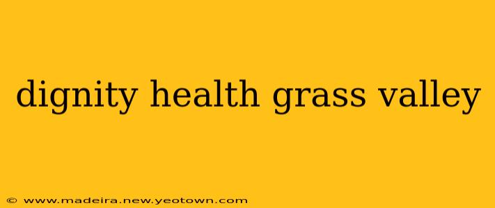 dignity health grass valley