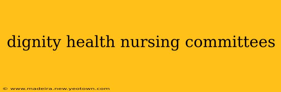 dignity health nursing committees