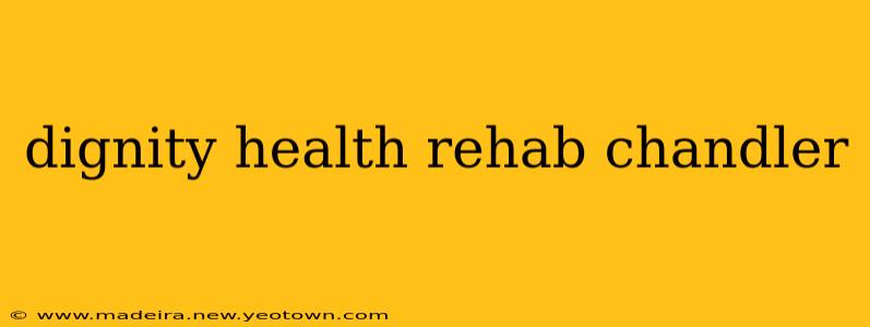 dignity health rehab chandler
