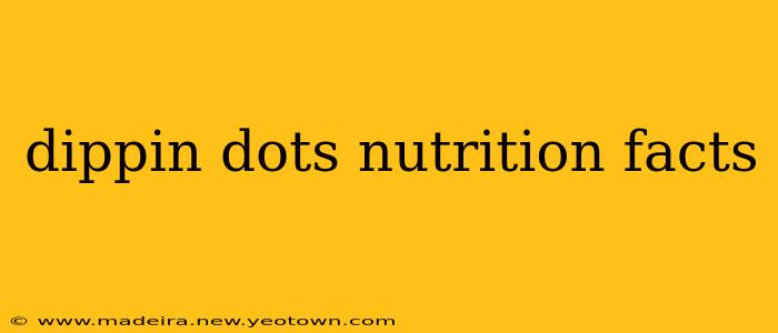 dippin dots nutrition facts