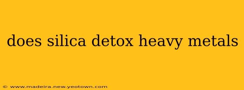 does silica detox heavy metals