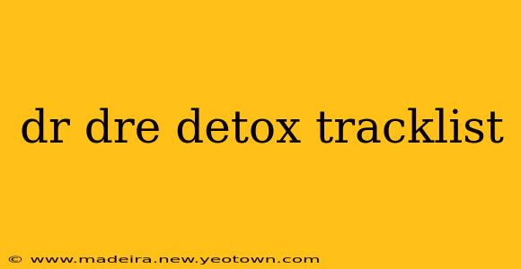 dr dre detox tracklist