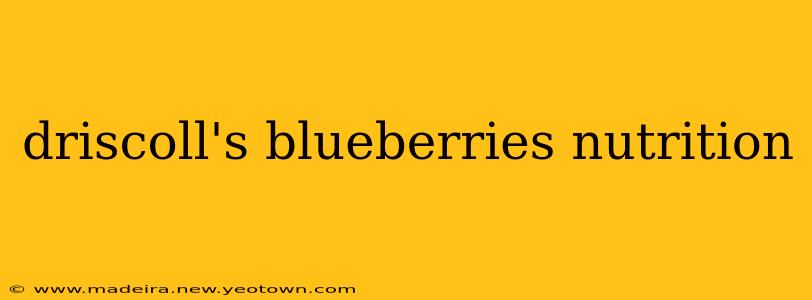 driscoll's blueberries nutrition