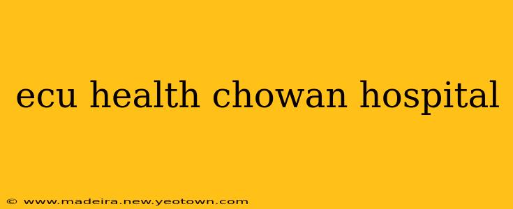 ecu health chowan hospital
