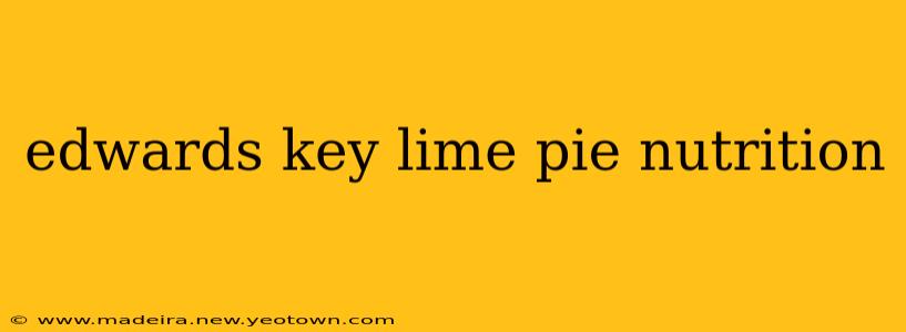 edwards key lime pie nutrition