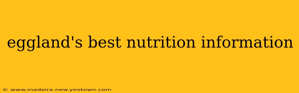 eggland's best nutrition information