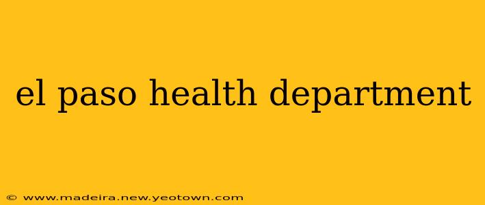 el paso health department