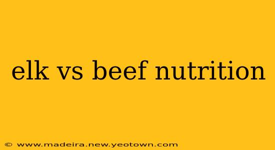 elk vs beef nutrition