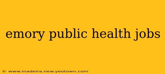 emory public health jobs