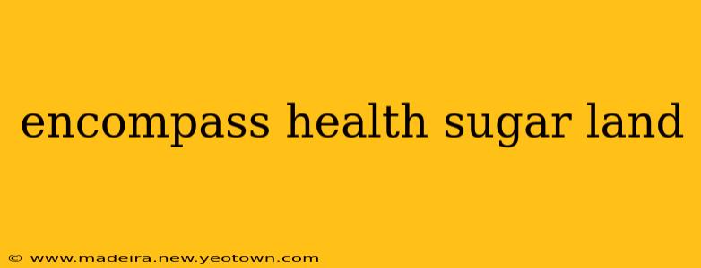 encompass health sugar land