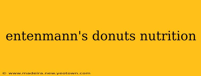 entenmann's donuts nutrition