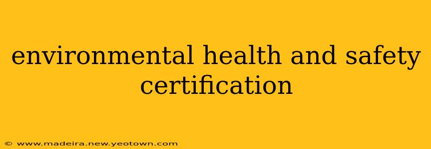 environmental health and safety certification