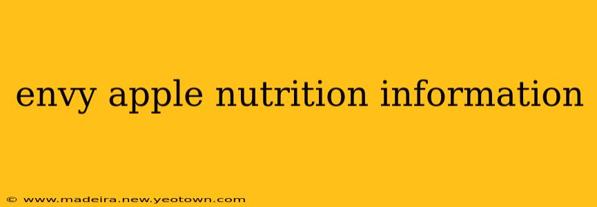 envy apple nutrition information