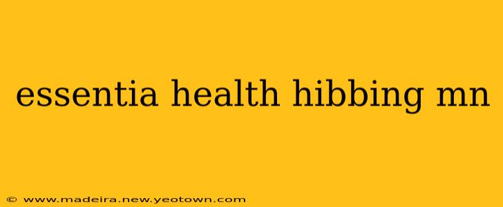 essentia health hibbing mn
