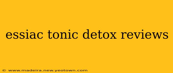 essiac tonic detox reviews