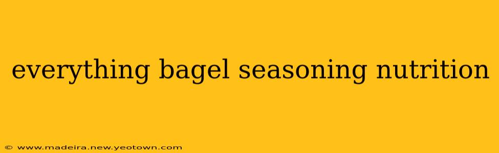 everything bagel seasoning nutrition