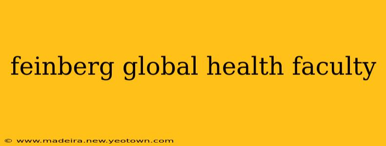 feinberg global health faculty