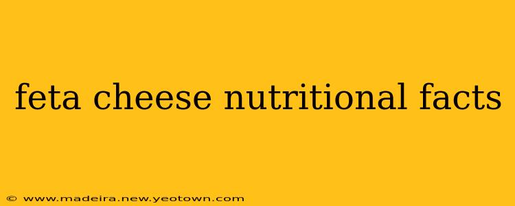 feta cheese nutritional facts