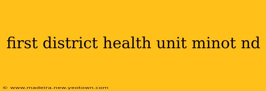 first district health unit minot nd
