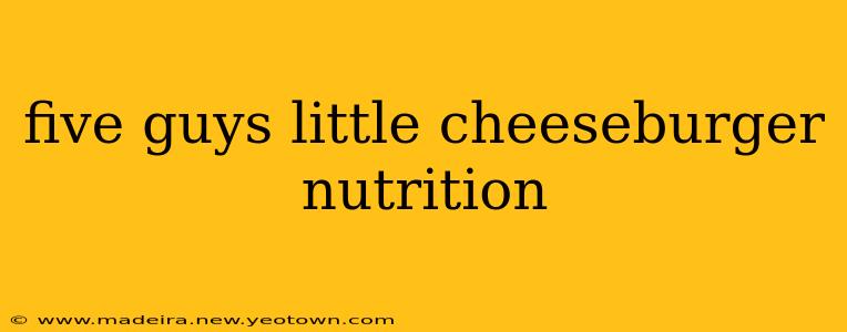 five guys little cheeseburger nutrition