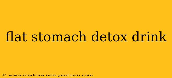 flat stomach detox drink