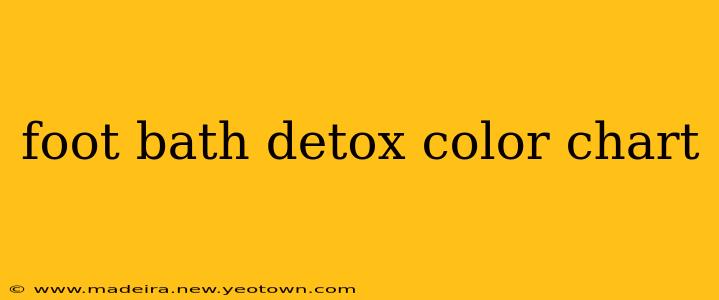 foot bath detox color chart