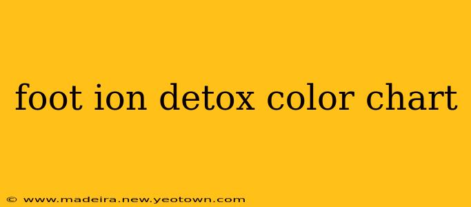 foot ion detox color chart