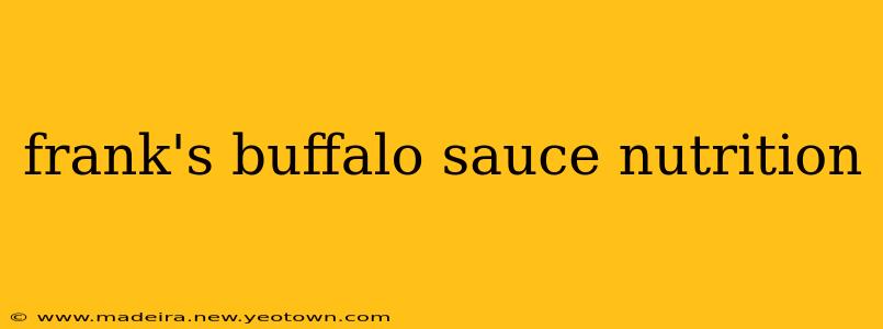 frank's buffalo sauce nutrition