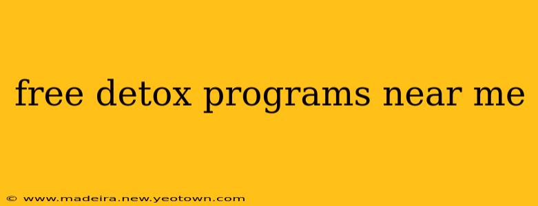 free detox programs near me