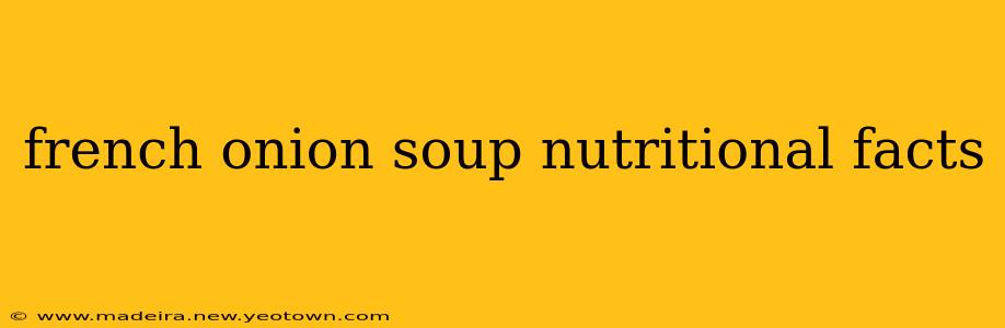 french onion soup nutritional facts