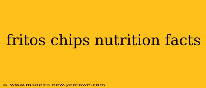 fritos chips nutrition facts