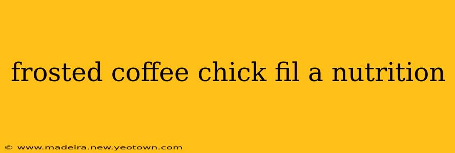 frosted coffee chick fil a nutrition