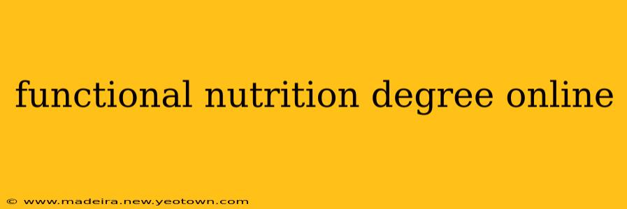 functional nutrition degree online