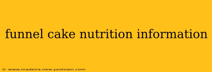 funnel cake nutrition information