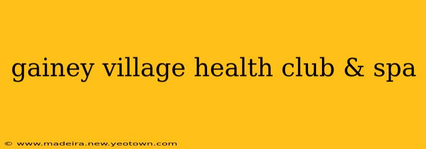 gainey village health club & spa