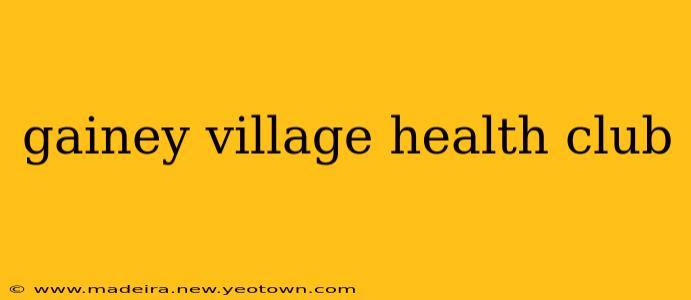 gainey village health club