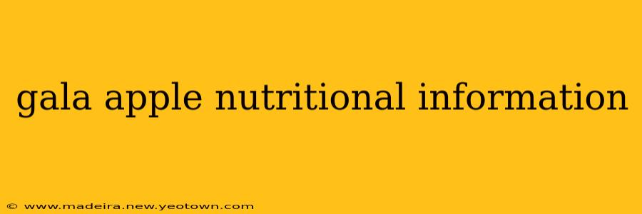 gala apple nutritional information