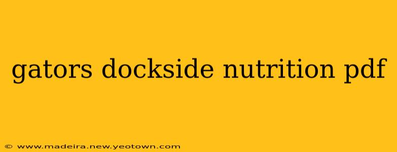 gators dockside nutrition pdf
