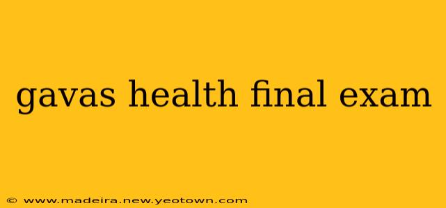 gavas health final exam