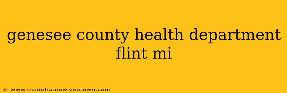 genesee county health department flint mi