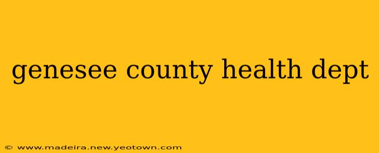 genesee county health dept