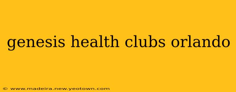 genesis health clubs orlando