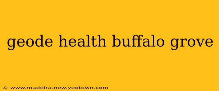 geode health buffalo grove