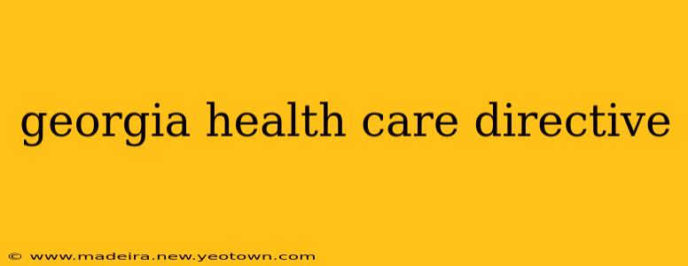 georgia health care directive