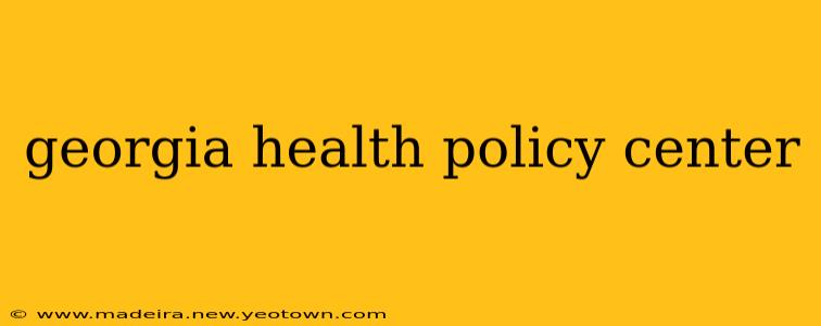 georgia health policy center
